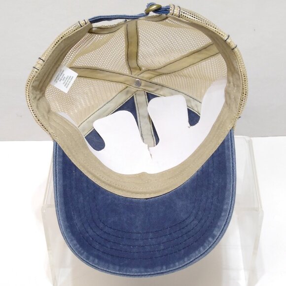 Time and Tru Trucker Baseball Cap Hat Denim Mesh Adjustable Strap Fits Most OSFM - Picture 6 of 10